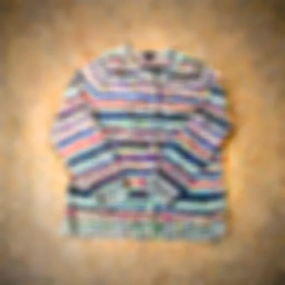 Talbots Multicolor Striped Cardigan Women’s Sweater Size Large - Picture 5 of 9
